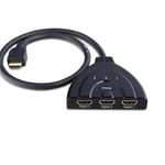 Nouveau Haute Qualité 3 Port HDMI 1080P 3D AUTO commutateur switch Hub avec câble pour la TVHD DVD