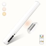 bravzurg Reglette LED Cuisine Rechargeable USB, 4000mAh Lampe Murale Sans Fil, Barre Eclairage Tableau Magnetique avec Télécommande, Lumiere a Pile pour Placard, Interieur, Vitrine, Armoire, Meuble