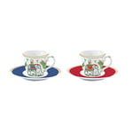 Easy Life COFFRET 2 TASSES A CAFE 8CL EN PORCELAINE