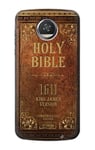 Holy Bible 1611 King James Version Case Cover For Motorola Moto Z2 Play, Z2 Force