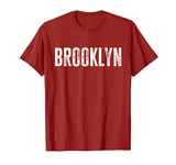 Brooklyn NY Retro Text New York Love Brooklyn Bridge T-Shirt