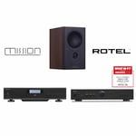 Rotel Audio Pack 1 - CD Player - Black - Walnut Pearl