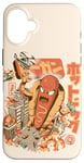 Coque pour iPhone 16 Plus Super Hot Dog Monster Food Japanese City Kawaii Hot Dog