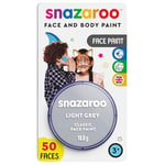 Snazaroo - Peinture Pour Visage et le Corps, Maquillage Pour Visage et Déguisement, Pour Enfants et Adults,Fard Blister 18 ML, Couleur Gris Clair