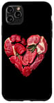 Coque pour iPhone 11 Pro Max Graphique culinaire pour la Saint-Valentin, barbecue, viande de bœuf crue, cœur, papa et chef