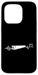 Coque pour iPhone 15 Pro Woodworker Heartbeat Homme Femme Fière Charpentier Drôle