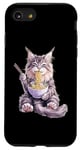 Coque pour iPhone SE (2020) / 7 / 8 Maine Coon Cat Ramen Nouilles Japonaises Mignon Kawaii