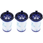 Tigrezy - Lot de 3 Filtre de remplacement pour Rowenta Air Force 360 / X-Pert Essential 260 Aspirateur sans fil RH9037 RH9038 RH9039 RH9051 RH9057