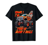 Monster Truck Car for 4-Year-Old Funny Birthday Kids Boys T-Shirt