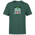 Pokémon Pokédex Bulbasaur #0001 Men's T-Shirt - Green - L