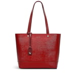 Radley Red Tote Bag Claret Medium to Large Leather Isabella Way Shoulder Handbag