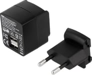 Alimentation USB double - 5VDC - 2.4A - 12W - Prise EU changeable