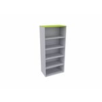 Etagère de bureau H 180 cm Métis Blanc perle, aluminium ou anthracite RANGEMENT PRO : armoire sans porte A/H180 DL80xP47/coloris aluminium/ft anis