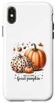 Coque pour iPhone X/XS Citrouille Happy Thanksgiving Day Autumn Vibes Cozy Season Fall