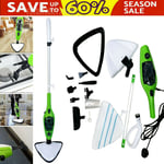 Hot Steam Mop Cleaner 10 in1 Floor 1/2/3 Heads Carpet Window Floor Steamer Pads