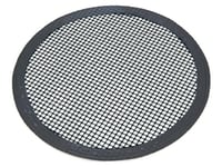 ILSA Set 2 Tapis de Protection pour Plaque à Induction, Bords Renforcés, Rond, Diamètre 22 cm, Noir