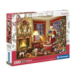 Clementoni Jigsaw Puzzle Collection - Santa's Visit 1000 Pieces - Puzzle For Adults 14-99 Years, Gift For Men/Women, Made In Italy, 81497