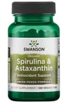 Swanson - Spirulina & Astaxanthin, Organic - 120 veggie tabs