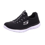 Skechers Femme SUMMITS Sneaker, Noir, 42 EU