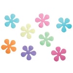 iDesign 30226 Floral Tub Treadz, Set of 8, Multi-Colour