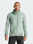 adidas Terrex Multi Hybrid Insulated Hooded Jacket, Green, Size Xs, Men