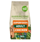 Harringtons Superfoods Complete Grain Free Hypoallergenic Chicken with Veg Dry Adult Dog Food 1.7kg (Pack of 4) - Made with All Natural Ingredients