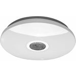 Lampe de chambre plafonnier salon plafonnier ciel étoilé, dimmable, blanc, 1x led 23W 1900Lm 3000K, DxH 60x10cm Nino Lighten 60226007