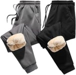 LQH -Pantalon Thermique pour Homme, Pantalon De Sport Épaissi, Doublé De Polaire, Chaleur Hivernale, Pantalon De Sport De Jogging, Lycée De Sport, Stérilisé avec Poches,XL