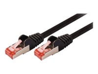 Nedis - Nettverkskabel - Rj-45 (Hann) Til Rj-45 (Hann) - 30 M - Sftp - Cat 6 - Formstøpt, Rund - Svart