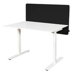 Lanab Group Bordsskärm Alma, B1200 x H600mm, Svart Förstärkt bordsskärm för funktionslist: Ja (Förstärkt)