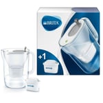 Brita Style Cool MAXTRA+ Plus 2.3L Slim Water Filter Fridge Jug+ Cartridge -Grey