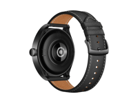 Huawei Watch Buds - 47 Mm - Rostfritt Stål - Smart Klocka Med Rem - Läder - Handledsstorlek: 140-210 Mm - Display 1.43" - Bluetooth, Nfc - 66.5 G  - Svart