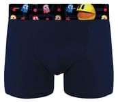 Boxer No Publik Featuring Pacman Homme Confort Et Fantaisie En Coton -Assortiment Modèles Photos Selon Arrivages- Uni Marine 1537 En Coton