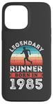 Coque pour iPhone 13 Pro Max Legendary Runner born 1985 40e anniversaire cadeaux course