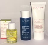 clarins Body gift set Relax Treatment Oil Bath & Shower Concentrate & Body Scrub