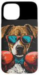 Coque pour iPhone 15 Événement de combat amusant avec ce costume de chien de boxe amusant