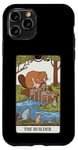 iPhone 11 Pro Fun Tarot Card The Builder Beaver Building Spiritual Reader Case