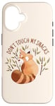 iPhone 16 Don't Touch My Snacks Red Panda Bamboo Cute Funny Kawaii Case