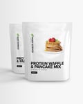 2 x Proteiinipannukakut - 1 kg - Delicious Vanilla - Body Science Protein Waffle &amp; Pancake Mix - Pan