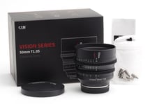 7Artisans 1.05/50Mm Noir Pour Fuji X APS-C Objectif De Cinéma