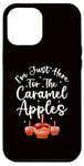 Coque pour iPhone 12 Pro Max Caramel Apple - Je suis juste là pour les pommes au caramel