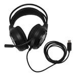 USB Gaming Headset Computer Headphones with Microphone RGB Light Wired BST