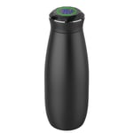 DXH Drinking bottle, Smart UVC Self-Cleaning Water Bottle Water Purification System Vacuum Water Cup (Color : Black)