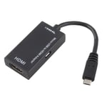 MHL 2.0 - 11 pin til HDMI Adapter kabel