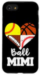 iPhone SE (2020) / 7 / 8 Ball Mimi Football Baseball Softball Basketball Mimi Heart Case