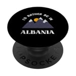 Je préfèrerais être en Albanie, tenue de vacances vintage PopSockets PopGrip Interchangeable