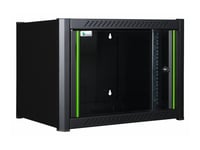 Lanview By Logon - Rack Skap - 60 X 56 - Veggmonterbar - Svart, Ral 9005 - 6U - 19"