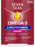 Seven Seas Omega-3 & Multivitamins Woman, With Biotin and Iron, 30-Day Duo Pack,