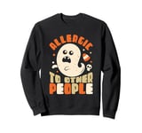 Allergic To Normal People Pumpkin Candy Bats October Sweatshirt