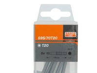 Bahco Bits Tx20 70Mm - 59S/70T20 Industribits 5 St I Låda